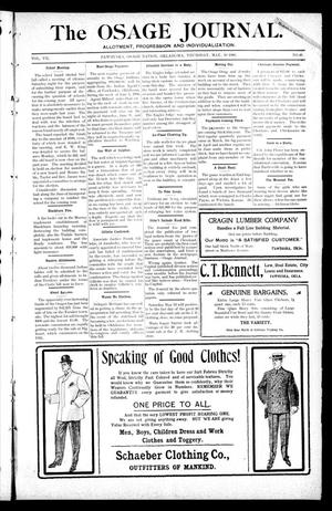 The Osage Journal. (Pawhuska, Osage Nation, Okla.), Vol. 7, No. 48, Ed. 1 Thursday, May 10, 1906