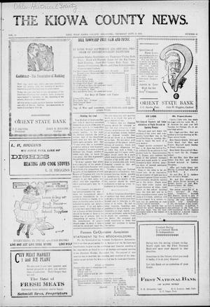 The Kiowa County News. (Lone Wolf, Okla.), Vol. 19, No. 40, Ed. 1 Thursday, September 9, 1920