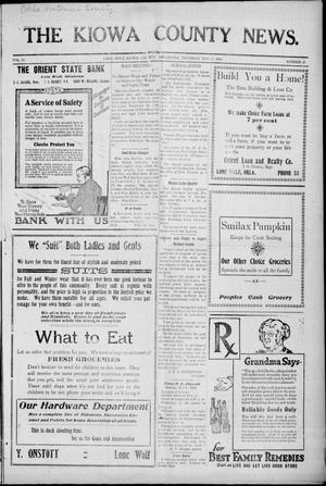 Primary view of object titled 'The Kiowa County News. (Lone Wolf, Okla.), Vol. 18, No. 47, Ed. 1 Thursday, November 6, 1919'.