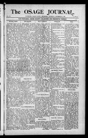 The Osage Journal. (Pawhuska, Okla.), Vol. 9, No. 26, Ed. 1 Thursday, December 26, 1907