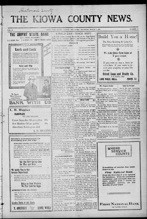 The Kiowa County News. (Lone Wolf, Okla.), Vol. 19, No. 12, Ed. 1 Thursday, March 4, 1920