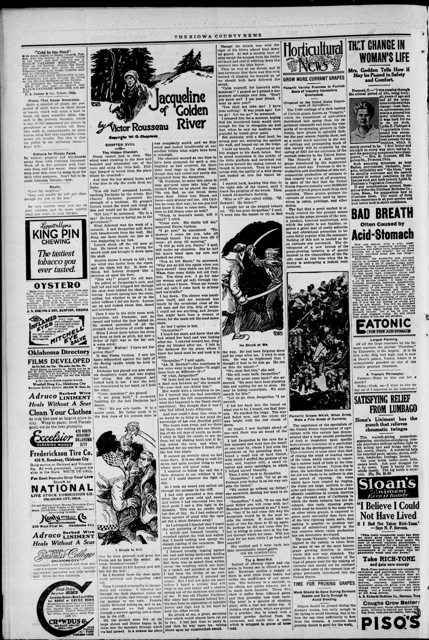 The Kiowa County News. (Lone Wolf, Okla.), Vol. 19, No. 2, Ed. 1 Thursday, December 25, 1919
                                                
                                                    [Sequence #]: 2 of 8
                                                