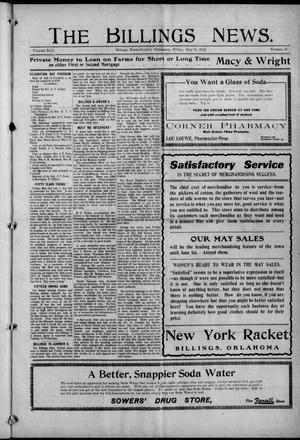 The Billings News. (Billings, Okla.), Vol. 13, No. 35, Ed. 1 Friday, May 10, 1912