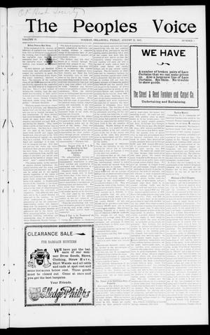 The Peoples Voice (Norman, Okla.), Vol. 10, No. 5, Ed. 1 Friday, August 23, 1901