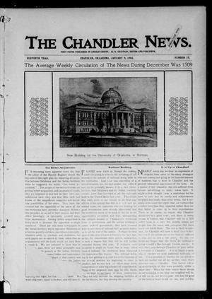 Primary view of object titled 'The Chandler News. (Chandler, Okla.), Vol. 11, No. 17, Ed. 1 Thursday, January 9, 1902'.