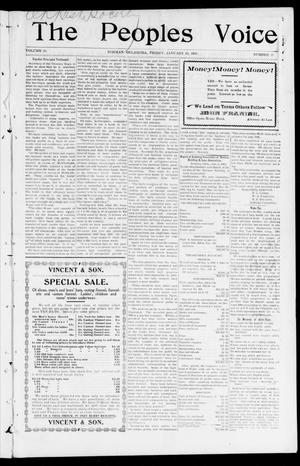 The Peoples Voice (Norman, Okla.), Vol. 10, No. 25, Ed. 1 Friday, January 10, 1902