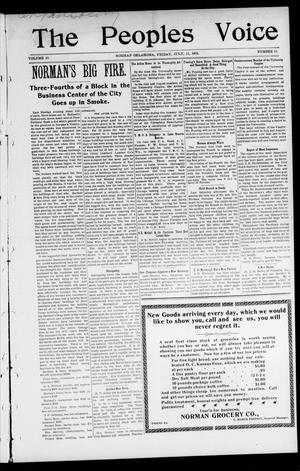 The Peoples Voice (Norman, Okla.), Vol. 10, No. 51, Ed. 1 Friday, July 11, 1902