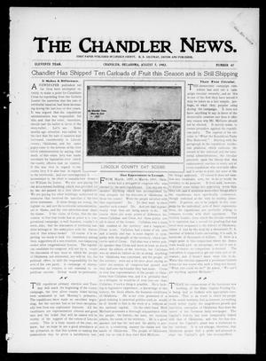 Primary view of object titled 'The Chandler News. (Chandler, Okla.), Vol. 11, No. 47, Ed. 1 Thursday, August 7, 1902'.