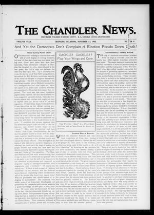 The Chandler News. (Chandler, Okla.), Vol. 12, No. 9, Ed. 1 Thursday, November 13, 1902