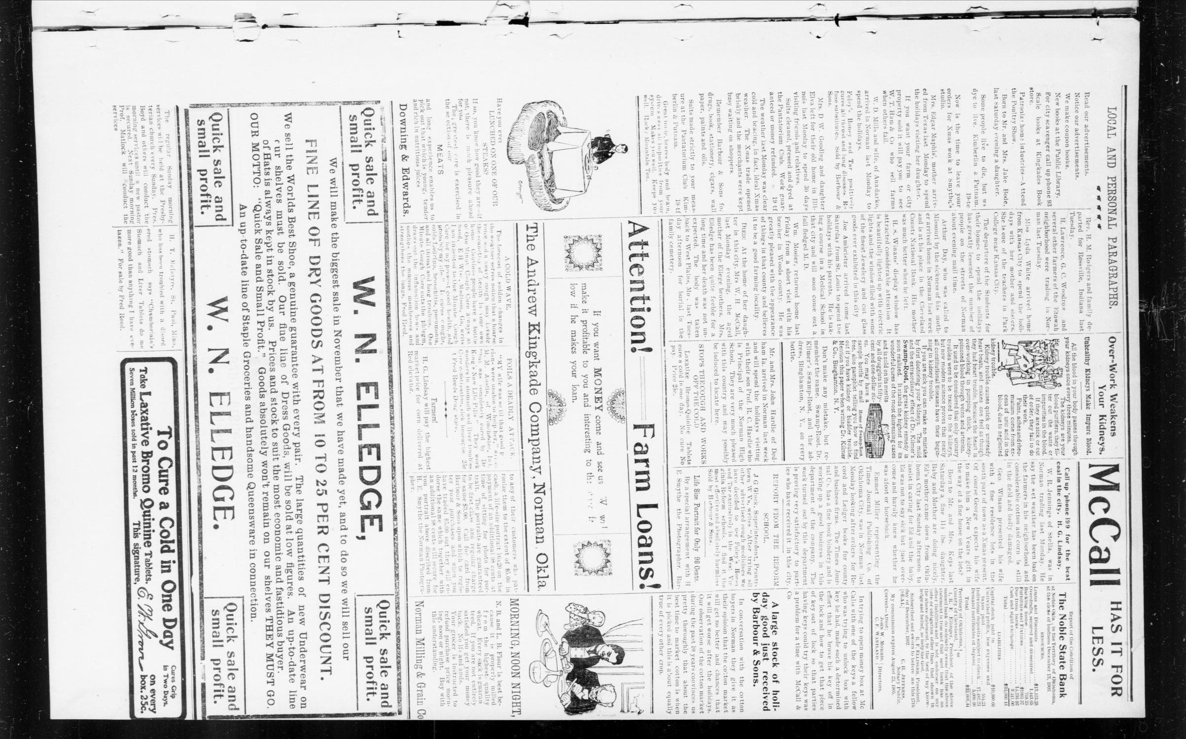 The Peoples Voice (Norman, Okla.), Vol. 11, No. 23, Ed. 1 Friday, December 26, 1902
                                                
                                                    [Sequence #]: 3 of 8
                                                
