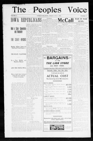 The Peoples Voice (Norman, Okla.), Vol. 11, No. 50, Ed. 1 Friday, July 3, 1903