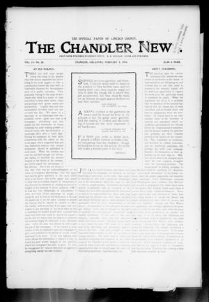 The Chandler News. (Chandler, Okla.), Vol. 13, No. 20, Ed. 1 Thursday, February 4, 1904