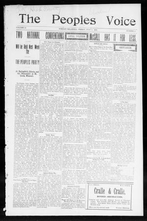 The Peoples Voice (Norman, Okla.), Vol. 12, No. 51, Ed. 1 Friday, July 1, 1904