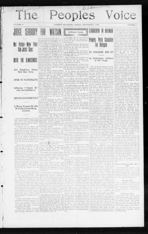 The Peoples Voice (Norman, Okla.), Vol. 13, No. 9, Ed. 1 Friday, September 9, 1904