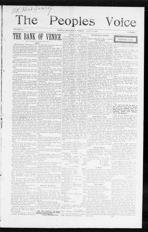 The Peoples Voice (Norman, Okla.), Vol. 14, No. 1, Ed. 1 Friday, July 14, 1905