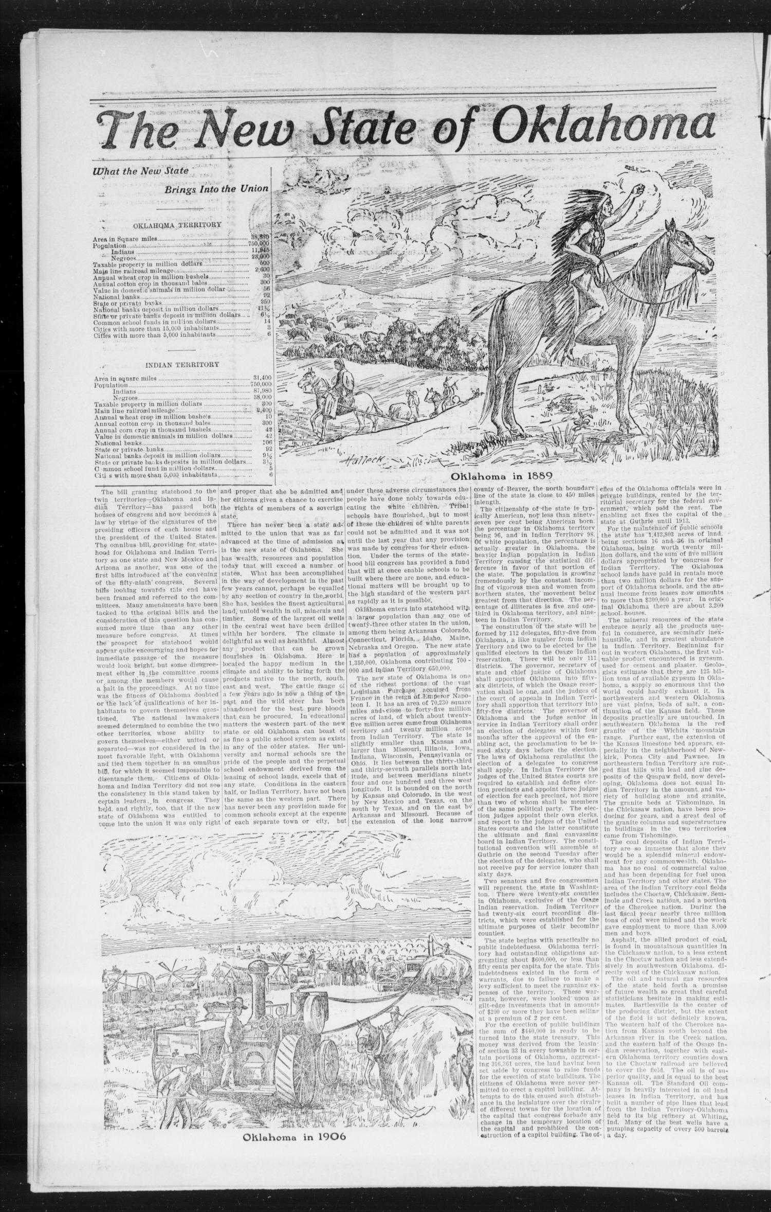 The Peoples Voice (Norman, Okla.), Vol. 14, No. 50, Ed. 1 Friday, June 22, 1906
                                                
                                                    [Sequence #]: 6 of 8
                                                