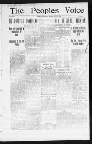 The Peoples Voice (Norman, Okla.), Vol. 15, No. 1, Ed. 1 Friday, July 13, 1906