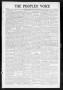 Primary view of The Peoples' Voice (Norman, Okla.), Vol. 16, No. 30, Ed. 1 Friday, February 7, 1908