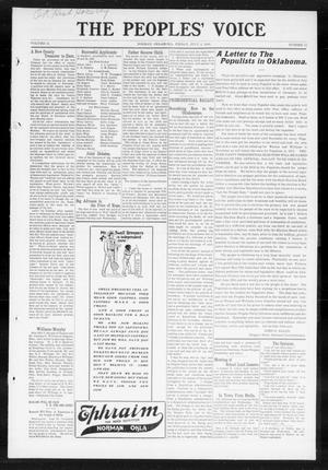 The Peoples' Voice (Norman, Okla.), Vol. 16, No. 51, Ed. 1 Friday, July 3, 1908