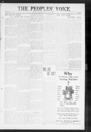 The Peoples' Voice (Norman, Okla.), Vol. 18, No. 2, Ed. 1 Friday, July 23, 1909