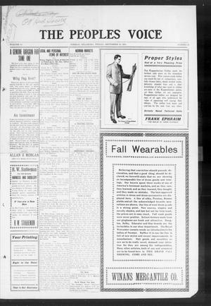The Peoples Voice (Norman, Okla.), Vol. 19, No. 12, Ed. 1 Friday, September 30, 1910
