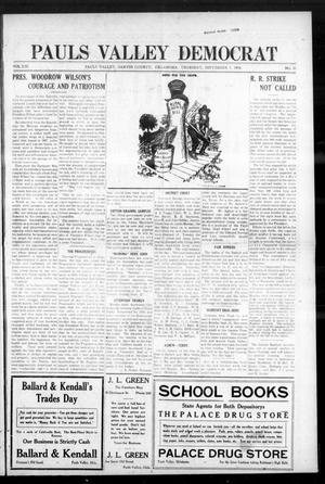 Pauls Valley Democrat (Pauls Valley, Okla.), Vol. 13, No. 26, Ed. 1 Thursday, September 7, 1916