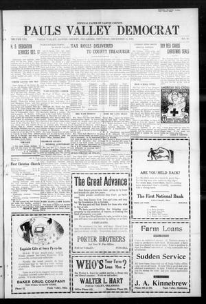 Pauls Valley Democrat (Pauls Valley, Okla.), Vol. 16, No. 40, Ed. 1 Thursday, December 11, 1919