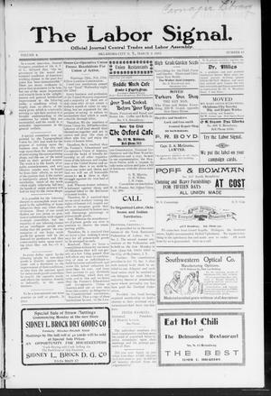 The Labor Signal. (Oklahoma City, Okla. Terr.), Vol. 4, No. 45, Ed. 1 Wednesday, March 9, 1904