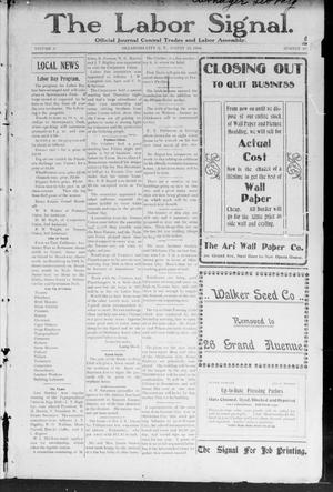 The Labor Signal. (Oklahoma City, Okla. Terr.), Vol. 3, No. 46, Ed. 1 Thursday, August 25, 1904