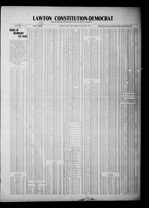 Primary view of object titled 'Lawton Constitution-Democrat (Lawton, Okla.), Vol. 6, No. 26, Ed. 2 Thursday, November 7, 1907'.