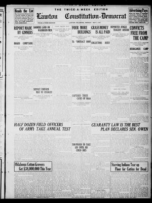 Primary view of object titled 'Lawton Constitution-Democrat (Lawton, Okla.), Vol. 2, No. 51, Ed. 1 Monday, November 8, 1909'.
