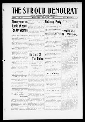 The Stroud Democrat (Stroud, Okla.), Vol. 1, No. 22, Ed. 1 Friday, March 3, 1911