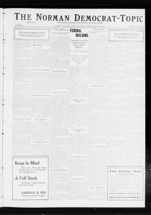 Primary view of object titled 'The Norman Democrat-Topic (Norman, Okla.), Vol. 23, No. 37, Ed. 1 Tuesday, January 30, 1912'.