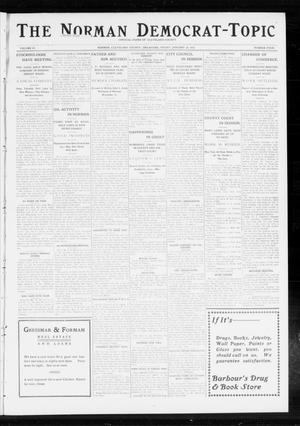 The Norman Democrat-Topic (Norman, Okla.), Vol. 24, No. 4, Ed. 1 Friday, January 24, 1913