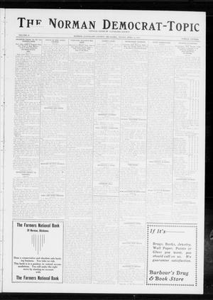 Primary view of object titled 'The Norman Democrat-Topic (Norman, Okla.), Vol. 24, No. 15, Ed. 1 Friday, April 11, 1913'.