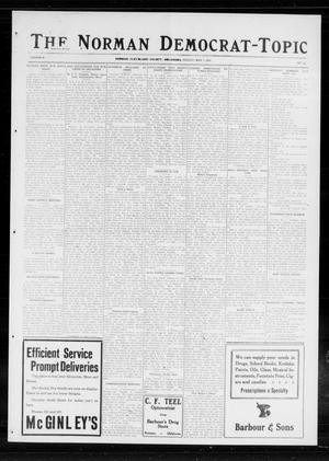 Primary view of object titled 'The Norman Democrat-Topic (Norman, Okla.), Vol. 26, No. 19, Ed. 1 Friday, May 7, 1915'.
