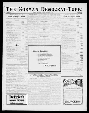The Norman Democrat-Topic (Norman, Okla.), Vol. 27, No. 49, Ed. 1 Friday, December 1, 1916