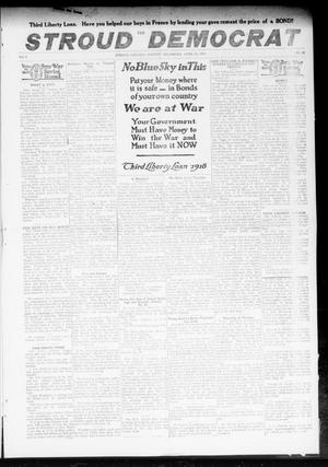 Primary view of object titled 'The Stroud Democrat (Stroud, Okla.), Vol. 8, No. 29, Ed. 1 Friday, April 12, 1918'.