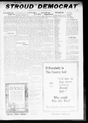 The Stroud Democrat (Stroud, Okla.), Vol. 9, No. 3, Ed. 1 Friday, October 11, 1918