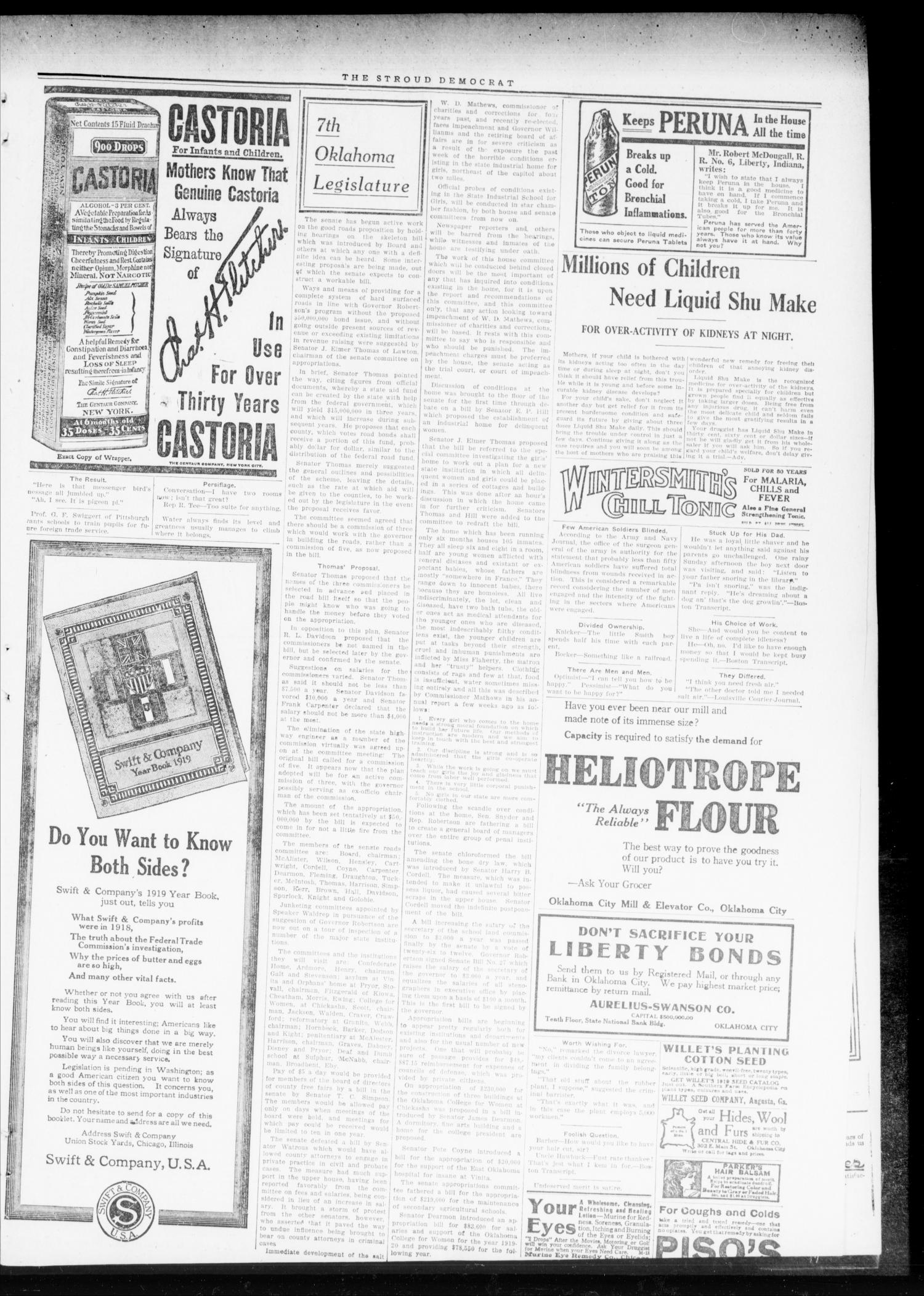 The Stroud Democrat (Stroud, Okla.), Vol. 9, No. 19, Ed. 1 Friday, February 7, 1919
                                                
                                                    [Sequence #]: 3 of 8
                                                
