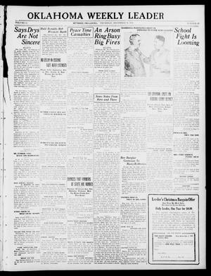 Oklahoma Weekly Leader (Guthrie, Okla.), Vol. 30, No. 43, Ed. 1 Thursday, December 30, 1920