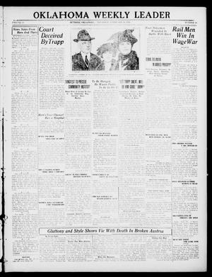 Oklahoma Weekly Leader (Guthrie, Okla.), Vol. 30, No. 48, Ed. 1 Thursday, February 10, 1921