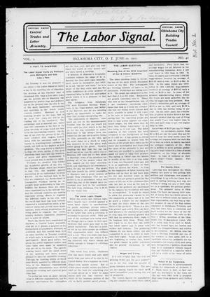 The Labor Signal. (Oklahoma City, Okla. Terr.), Vol. 2, No. 40, Ed. 1 Friday, June 20, 1902