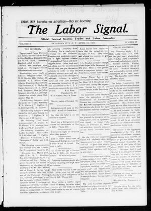 The Labor Signal. (Oklahoma City, Okla. Terr.), Vol. 3, No. 26, Ed. 1 Friday, April 10, 1903