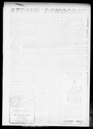 Primary view of object titled 'The Stroud Democrat (Stroud, Okla.), Vol. 7, No. 29, Ed. 1 Friday, April 6, 1917'.