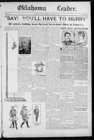 Primary view of object titled 'Oklahoma Leader. (Guthrie, Okla.), Vol. 9, No. 37, Ed. 1 Thursday, October 10, 1901'.