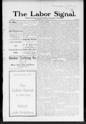 The Labor Signal. (Oklahoma City, Okla. Terr.), Vol. 4, No. 42, Ed. 1 Thursday, July 6, 1905