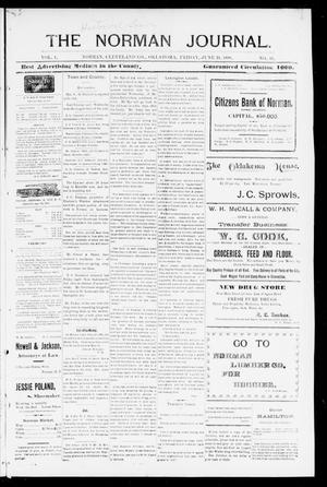 The Norman Journal. (Norman, Okla.), Vol. 1, No. 18, Ed. 1 Friday, June 24, 1898