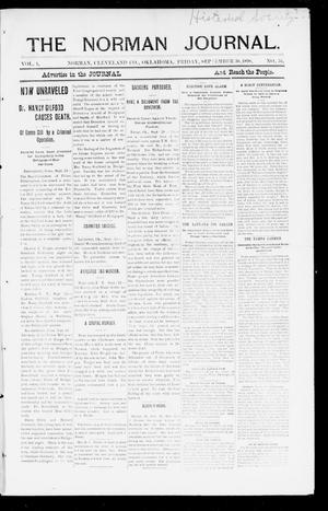The Norman Journal. (Norman, Okla.), Vol. 1, No. 31, Ed. 1 Friday, September 30, 1898