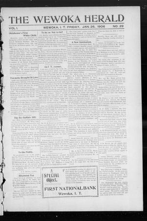 The Wewoka Herald (Wewoka, Indian Terr.), Vol. 1, No. 29, Ed. 1 Friday, January 26, 1906
